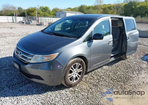2012 Honda Odyssey Ex-L from USA, damaged, VIN 5FNRL5H68CB117867